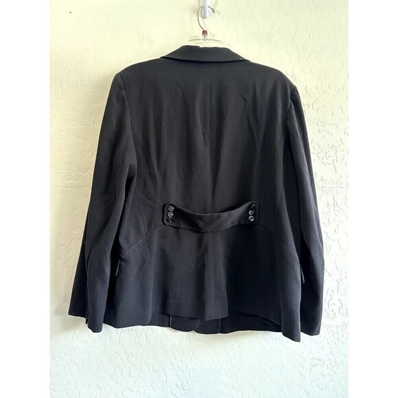Lane Bryant Woman's Black Blazer Size 18 Career Work Formal Office Modern - Picture 7 of 15